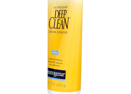 Neutrogena Deep Clean Daily Facial Cleanser Cream, With Beta Hydroxy Acid, Remove Dirt Oil & Makeup, 7 Ounce (Pack Of 6)