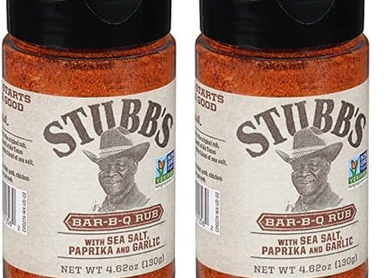 Stubb's All Purpose BBQ Barbecue Rub, With sea salt, paprika and garlic, 4.62 Ounce (Pack Of 6)