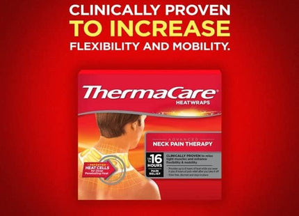 ThermaCare Neck, Shoulder, Wrist, Pain Relief Therapy Patches, Heat Wrap, 3 Count (Pack Of 7)