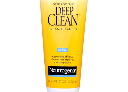 Neutrogena Deep Clean Daily Facial Cleanser Cream, With Beta Hydroxy Acid, Remove Dirt Oil & Makeup, 7 Ounce (Pack Of 6)