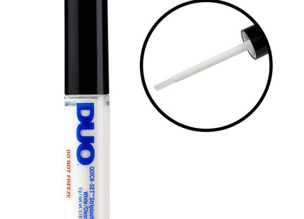 DUO Quick-Set Clear False Strip Lash Adhesive, Looks Natural & Dries invisibly, 0.18 Ounce (Pack Of 1)