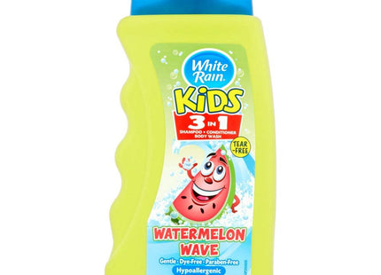 White Rain Kids 3in1 Zany Watermelon Shampoo, Conditioner and Body Wash 12 oz (Pack Of 12)