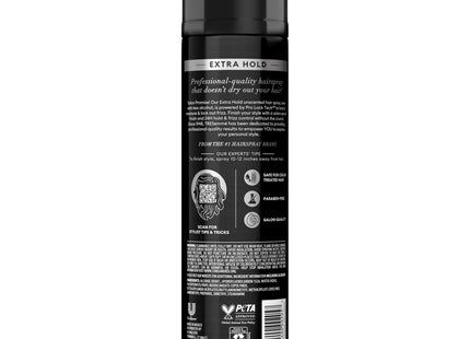 TRESemme TRES Two Extra Hold, 24-Hour Frizz Control, Aerosol Hair Spray, Unscented, 11 Ounce (Pack Of 12)