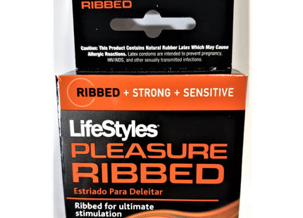 Lifestyles Ultra Ribbed Lubricated Latex, Birth Control, Grab Varieties & Flavors, Condoms 3 Count (Pack Of 12)