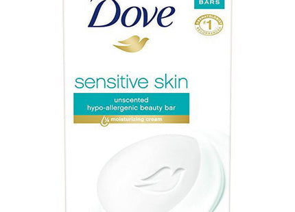 Dove Bath Beauty Moisturizing Bars, Gentle Cleanser for Softer And Sensitive Skin, Fragrance-Free, 3.75 Oz 6 Count Each (Pack Of 24)