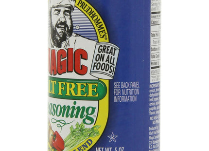 Chef Paul Prudhomme's Magic Seasoning All Purpose Blend, Salt Free Seasoning, No MSG, 5 Ounces (Pack Of 12)