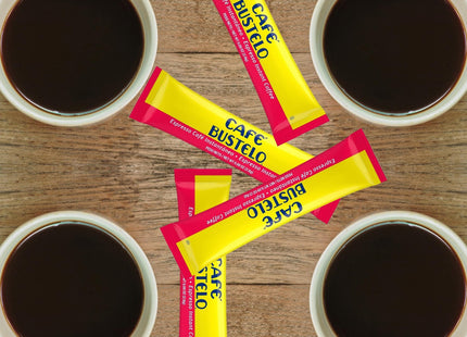 Cafe Bustelo Instant Espresso Style Dark Roast Instant Coffee, Single Serve Packet 6 Count (Pack Of 12)