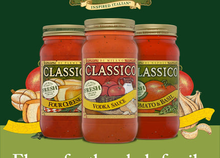 Classico Vodka Sauce Spaghetti Pasta Sauce, Gluten Free, Jar 24 Ounce (Pack Of 6)