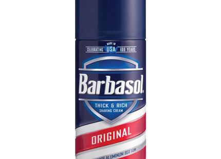 Barbasol Original Thick & Rich Shaving Cream  Rust-Proof Aluminum Bottom  7 oz