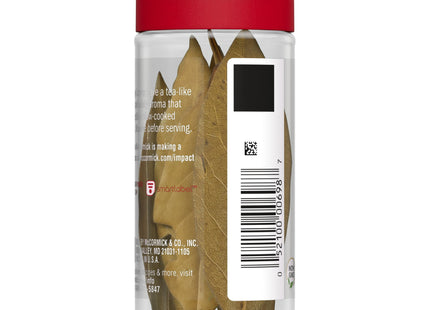 McCormick Non GMO, Spices & Seasonings Whole Bay Leaves, 0.12 Ounce (Pack Of 12)