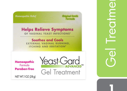 Yeast Gard Homeopathic Gel Homeopathic Gel Treatment, For External Yeast Infection Symptom Relief 1.0 Ounce (Pack Of 24)