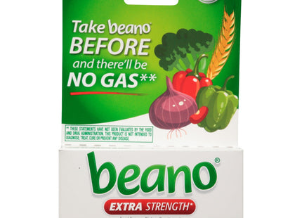 Beano Extra Strength Gas Prevention & Digestive Enzyme Supplement Tablets, 30 Count (Pack Of 2)