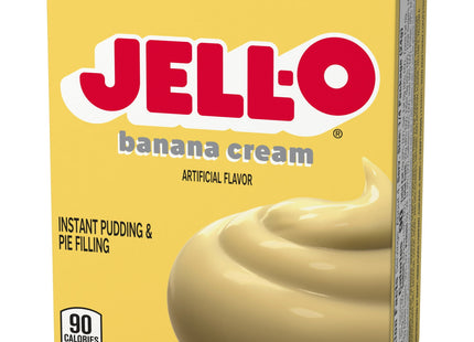 Jell-O Banana Cream, Artificial Flavored, Instant Pudding Mix & Pie Filling, No Artificial Sweeteners, 3.4 Ounce (Pack Of 1)