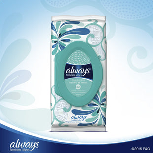 Always Feminine Wipes Fresh and Clean Scent, Soft Pack, 32 Count (Pack Of 1)