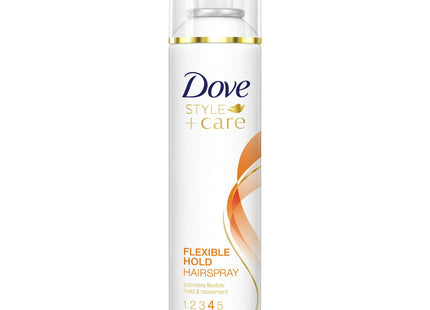 Dove Style+Care Strength & Shine, Hairspray Flexible Hold, Frizz Protect, Aerosol Can, 7 Ounce (Pack Of 3)