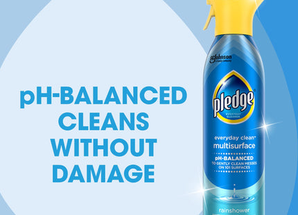 Pledge Everyday Clean Multi surface Cleaner, Aerosol Spray, Glade Rain Shower, 9.7 Ounce (Pack Of 11)