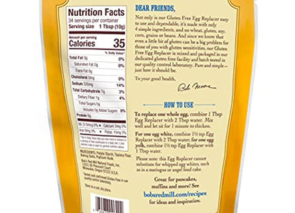 Bob's Red Mill, Gluten Free, Non-GMO, Vegan, Egg Replacer, Resealable Bag, 12 Ounce (Pack Of 5)