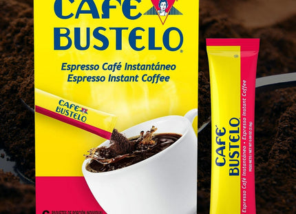 Cafe Bustelo Instant Espresso Style Dark Roast Instant Coffee, Single Serve Packet 6 Count (Pack Of 12)