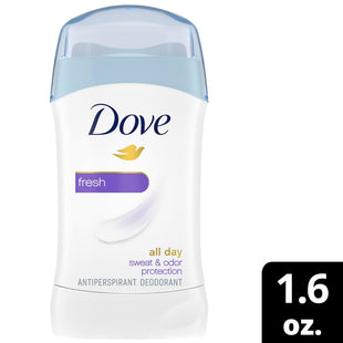 Dove Invisible Solid, Antiperspirant Deodorant Stick, All Day Protection. Fresh Scent, 1.6 Ounce (Pack Of 12)