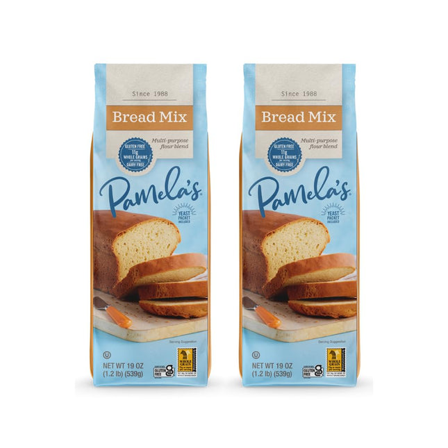 Pamela's Wheat-Free Gluten-Free and Non-Dairy, Amazing Bread Mix, 19 Ounce (Pack Of 2)