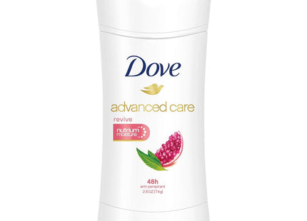 Dove Advanced Care, Antiperspirant Deodorant Stick, Pro-Ceramide, Nutrium Moisture, Revive 2.6 Oz (Pack Of 4)