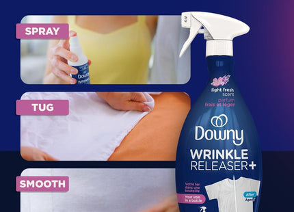 Downy Wrinkle Releaser and Refresher Fabric Spray, Light Fresh Scent, Travel Size, 3 FL Ounce (Pack Of 1)