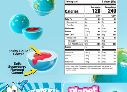 Herbert s Best Planet Gummi Planet Gummies with Fruity Centers 2.6 Ounce (Pack Of 12)