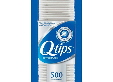 Q-tips Cotton Swabs, Original for Home, First Aid and Beauty, 100% Cotton 500 Count (Pack Of 2)