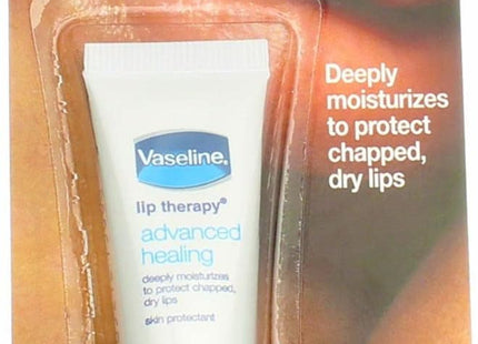 Vaseline Lip Therapy Advanced Healing, Skin Protectant, Advanced Formula, For Dry Lips Moisturiser, 0.35 Ounce (Pack Of 9)