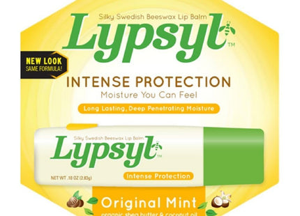 Lypsyl Intense Protection Lypmoisturizer, Original Softening, Moisturizing Lip Balm, Original Mint, 0.1 Ounce (Pack Of 2)