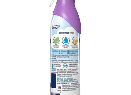 Febreze Air Freshener, 2X Odor-Fighting, Mediterranean Lavender Scent, Aerosol Spray, 8.8 ounce (Pack Of 3)