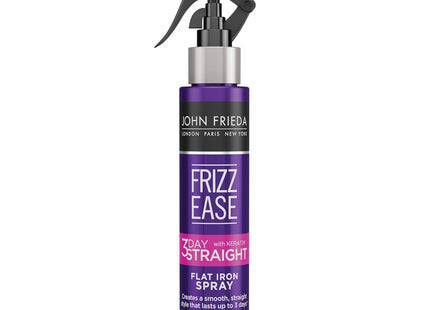 John Frieda Frizz Ease Keratin-Infused 3-Day Straightening Flat Iron, Straight Semi-Permanent Hair Styling Spray, 3.5 fl ounce (Pack Of 2)