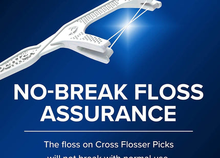 DenTek Cross Flosser Plaque Control Floss Picks X-Shaped Floss 75 Count (Pack Of 2)