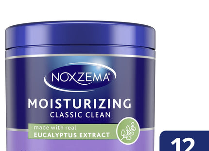 Noxzema Classic Moisturizing Facial Cleanser Cream, With Real Eucalyptus Extract, For All Skin, 12 Ounce (Pack Of 3)