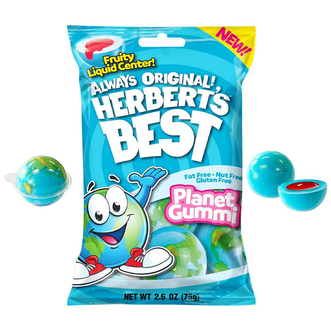 Herbert s Best Planet Gummi Planet Gummies with Fruity Centers 2.6 Ounce (Pack Of 24)