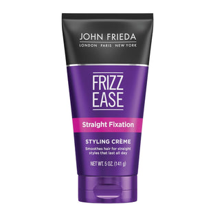 John Frieda Anti Frizz, Frizz Ease Straight Fixation Milk Protein + Almond Oil Styling Cream, Dry Hair, 5 fl oz (Pack Of 24)