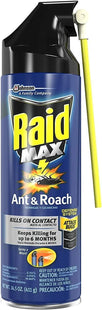 Raid Max Ant and Roach Spray, Insect Killer, Aerosol Can, 14.5 Ounce (Pack Of 1)