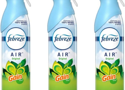 Febreze Air Freshener, Odor-Fighting, Gain Original Scent, Aerosol Spray, 8.8 Ounce (Pack Of 3)