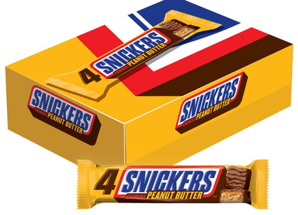 Snickers Peanut Butter Squared Candy, Chocolate Candy Bars, Full Size 1.78 Ounce (Pack Of 24)