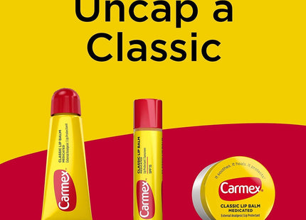 Carmex Original Lip Balm, for-Cold-Sores, Regular Jar, .25 Oz (Pack Of 6)