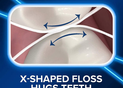 DenTek Cross Flosser Plaque Control Floss Picks X-Shaped Floss 75 Count (Pack Of 2)