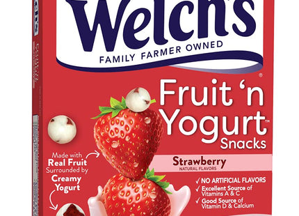 Welch's Strawberry Fruit 'n Yogurt Strawberry, 0.7 Ounces, 8 Count per Box (Pack Of 6)