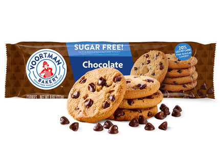 Voortman Bakery, Sugar Free, Chocolate Chip Cookies, Crispy, Crunchy, 8 Ounce (Pack Of 24)