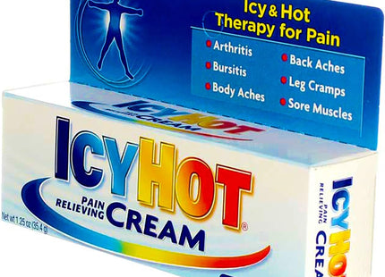 ICY HOT Methyl Salicylate Topical, Muscles & Joints,  Pain Relief Cream, 1.25 Ounce (Pack Of 1)