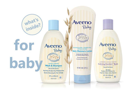 Aveeno Baby Daily Bathtime Solutions Baby & Me Gift Set, 4 items (Pack Of 1)