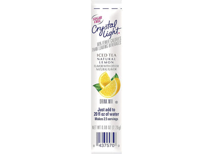 Crystal Light On-the-Go-Iced-Tea-OTG-Mix Lemonade Sticks Powder, Lemonade Flavor, 0.17 oz 30 Count (Pack Of 5)