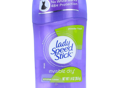 Lady Speed Stick Invisible Dry, Underarm Antiperspirant Deodorant, Powder Fresh Scent, 1.4 Ounce (Pack Of 1)