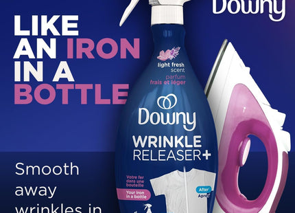 Downy Wrinkle Releaser and Refresher Fabric Spray, Light Fresh Scent, Travel Size, 3 FL Ounce (Pack Of 1)