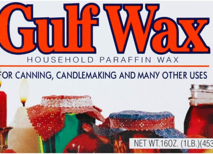 Gulf wax Misc Canning Candle, Household Paraffin Wax, For Canning & Candle making, 16 Ounce (Pack Of 12)