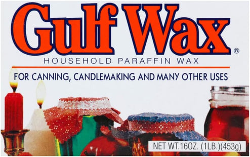 Gulf wax Misc Canning Candle, Household Paraffin Wax, For Canning & Candle making, 16 Ounce (Pack Of 12)